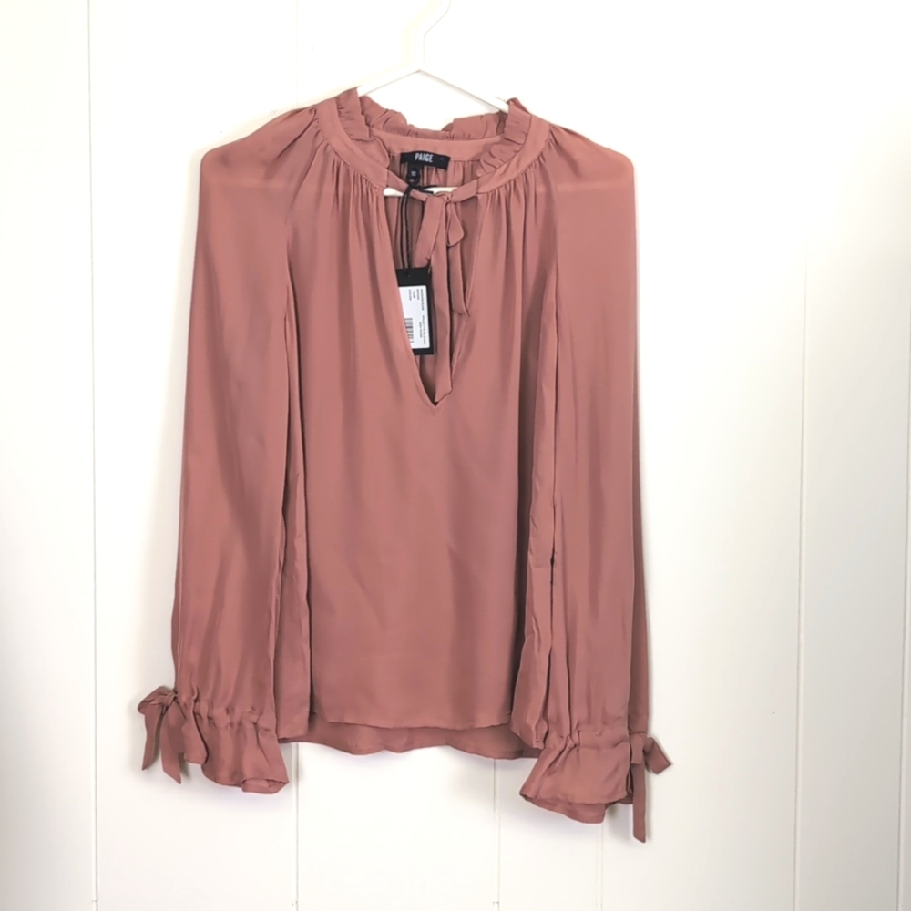 PAIGE Valetta blouse 100% silk  NWT $250 MSRP